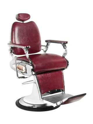 Gabbiano frisörfåtölj klippstol moto stil vinröd