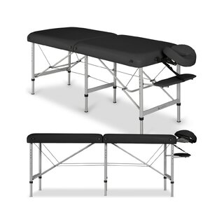 Massageliege Medmal Alu 70 Vinyl Flex K015 Schwarz