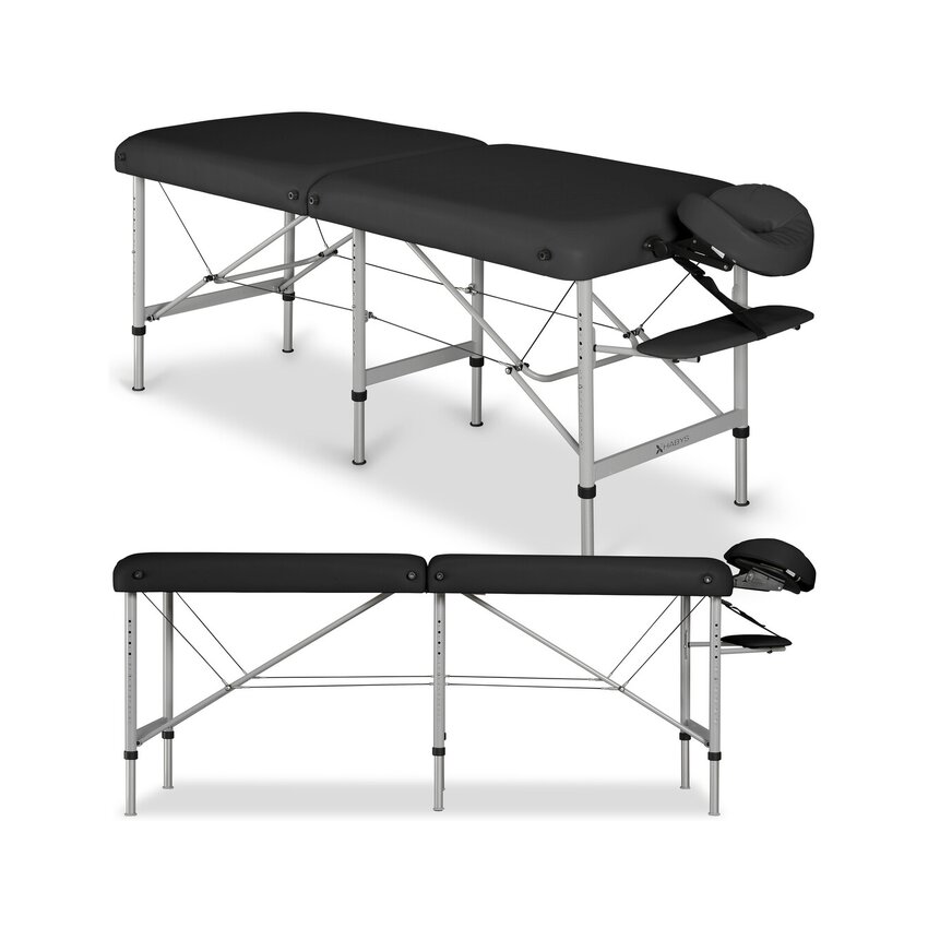 Massageliege Medmal Alu 70 Vinyl Flex K015 Schwarz
