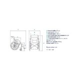 Leichter Rollstuhl mit Aluminiumrahmen - Nur 13,7 kg - Faltbar