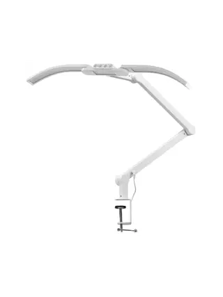 Glow L05 Manikürelampe, gebogen, für den Tisch, weiß