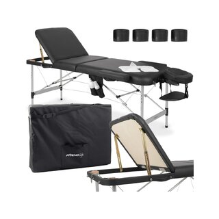 Tragbare Massageliege Adele 70 cm – Schwarz