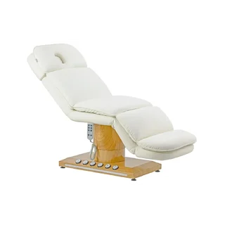 Elektrischer Kosmetikstuhl Sillon Cloud, 3 Motoren, cremefarben