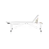 BALANCE Klappbarer Massagetisch aus Aluminium, dreiteilig – weiß