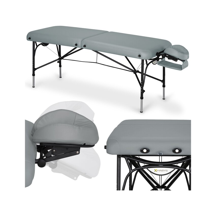 Massageliege Smart Alu 70 Vinyl Flex K015 Grau
