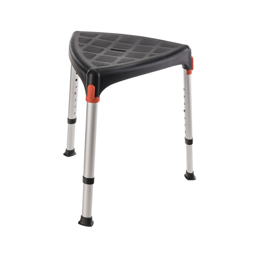 Duschhocker Dreieckiger Duschsitz schwarz