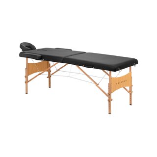 Klappbare Massageliege Balance Lux Holz 2-teilig 190x70 schwarz