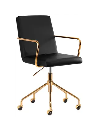 Lounge-Sessel QS-OF211G schwarz gold