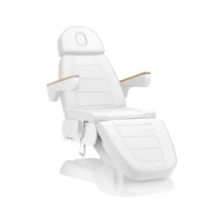 Elektrischer Behandlungsstuhl SILLON Lux 273b 3 Motoren weiß