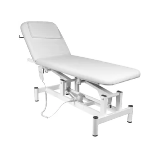 Elektrische Massageliege Weiß mit 1 Motor