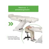 Kosmetikstuhl, elektrisch Elara PRO 6P - weiß