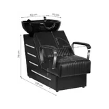 Gabbiano Black Orlean Haarwaschsessel