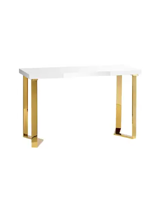 Momo 05-GL Schminktisch - goldweiß