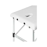 BALANCE Klappbarer Massagetisch aus Aluminium, dreiteilig – weiß