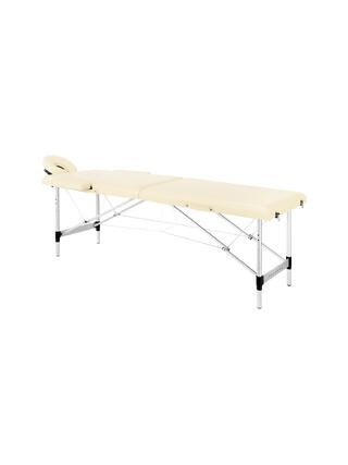Klappbare Massageliege Balance Aluminium 2-teilig Creme