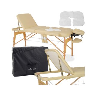 Tragbare Massageliege Bianca - Beige