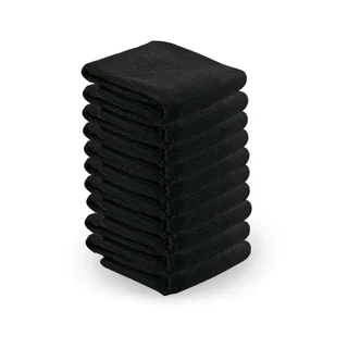 Mikrofasertuch 73x40cm 10 Stück schwarz