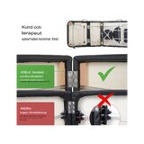 Tragbare Massageliege Adele 70 cm – Schwarz