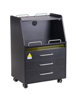 Instrumentenwagen mit Rollen - schwarz
