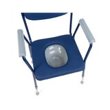 Gepolsterter Toilettensitz Blau TIM
