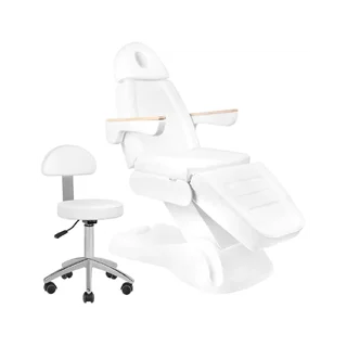 Behandlungsstuhl Lux 273b + Hocker 304 weiß