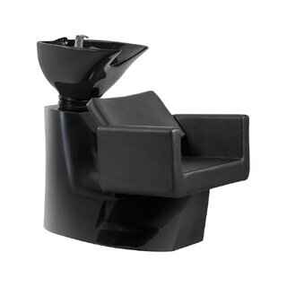 Waschsessel schwarz mit Waschbecken