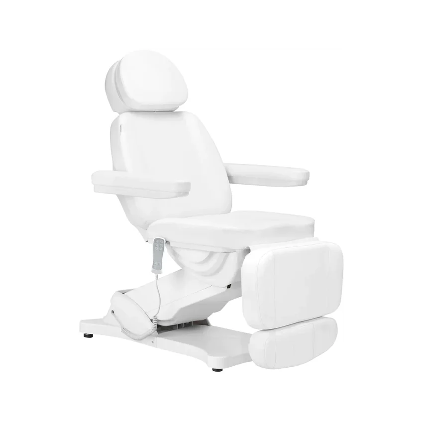 Elektrischer Behandlungsstuhl SILLON CLASSIC – 3 Motoren mit Heizung, weiß (2. Auflage)
