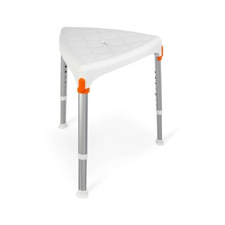 Duschhocker Dreieckiger Duschsitz weiß