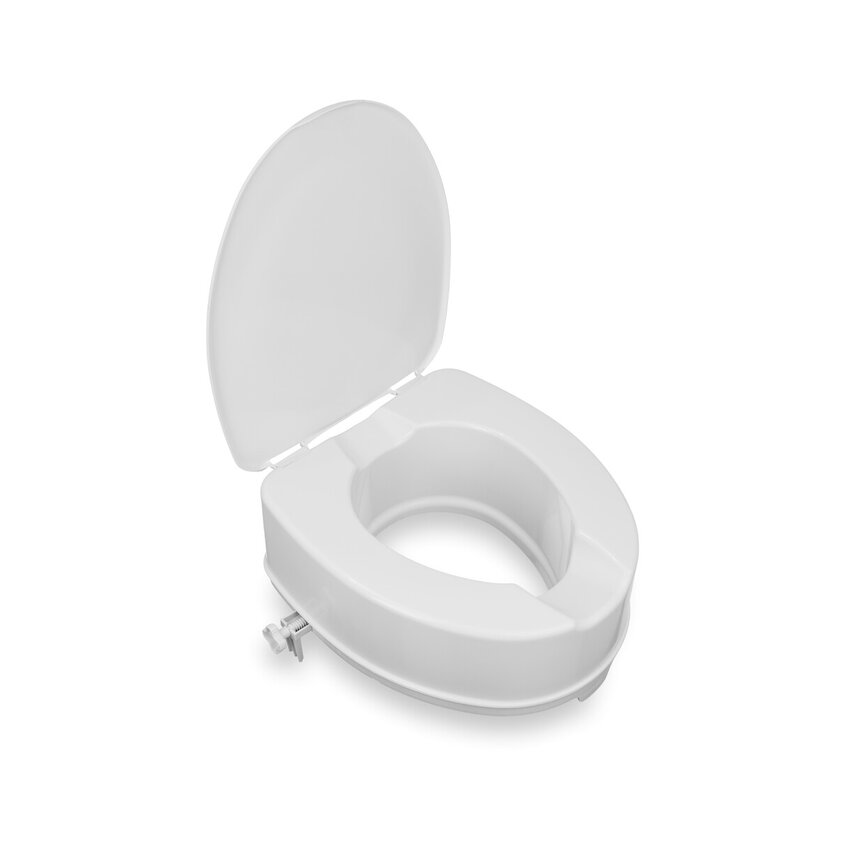 Toilettensitzerhöhung mit Deckel bis 250 kg