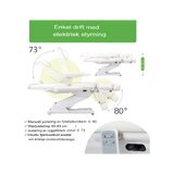 Kosmetikstuhl, elektrisch Elara PRO 6P - weiß