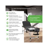 Tragbare Massageliege Adele 70 cm – Schwarz