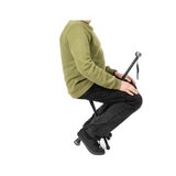 Verstellbarer Aluminiumstock mit Sitz