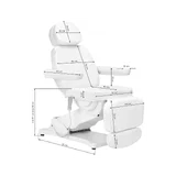 Elektrischer Behandlungsstuhl SILLON CLASSIC – 3 Motoren mit Heizung, weiß (2. Auflage)
