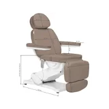 Elektrischer Behandlungsstuhl SILLON CLASSIC mit 3 Motoren – braun