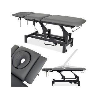 Massageliege Fortis 5 ERGO, elektrische Höhenverstellung, Handfernbedienung, Rollen