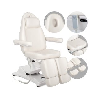 Kosmetikstuhl, elektrisch Elara PRO 6P - weiß