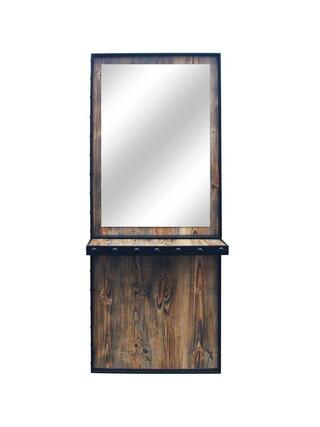 Flesso – Friseurstuhl aus Metall und Holz