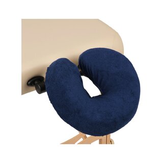 Frottee-Kopfstützenbezug - blau