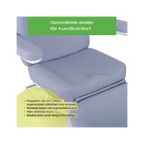Kosmetikstuhl, elektrisch Elara PRO 4 - violett