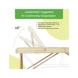 Tragbare Massageliege Bianca - Beige