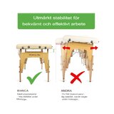Tragbare Massageliege Bianca - Beige