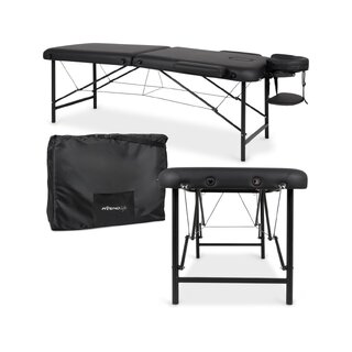 Tragbare Massageliege Rico 60 cm - Schwarz
